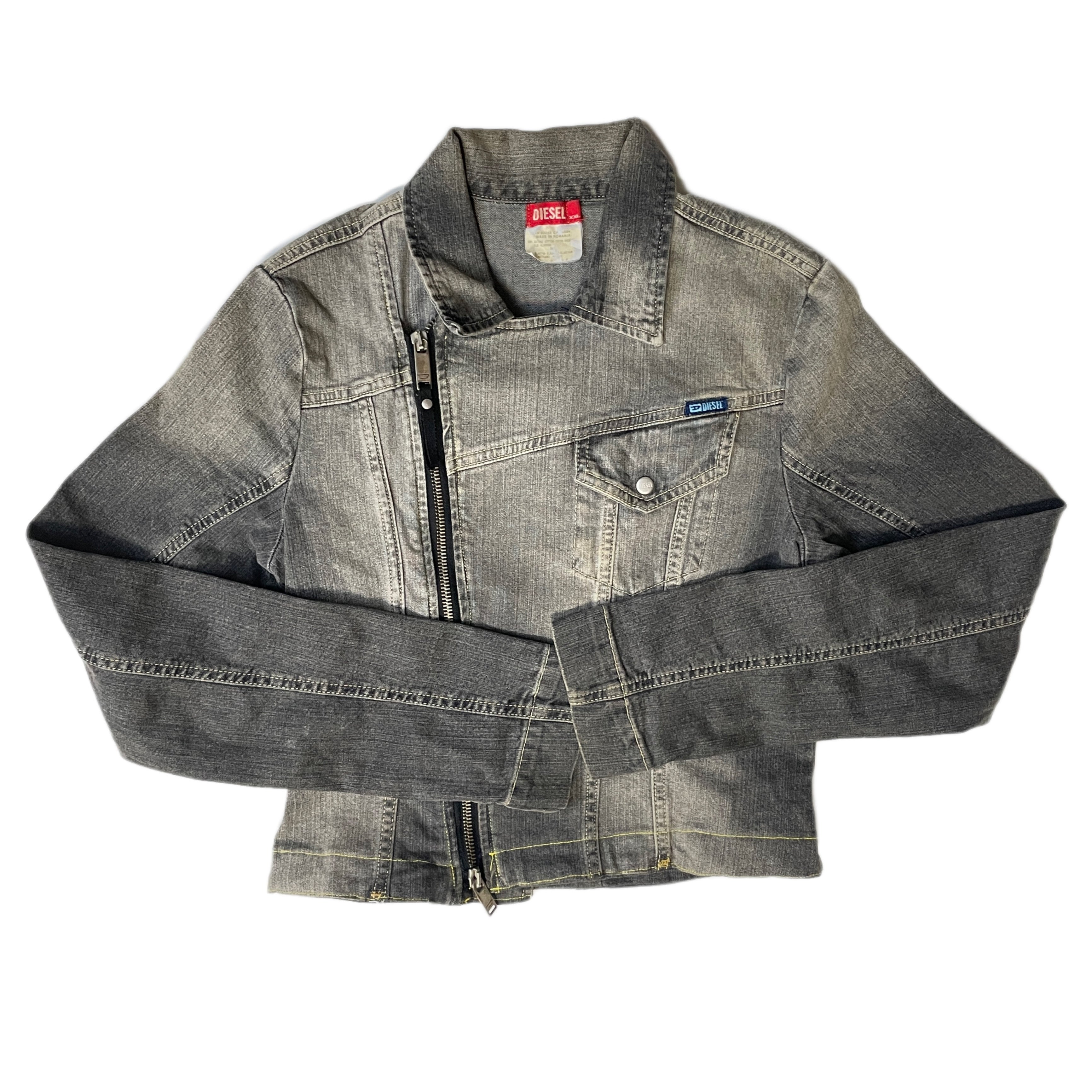 Diesel vintage y2k denim short zip jacket – MY2KWARDROBE