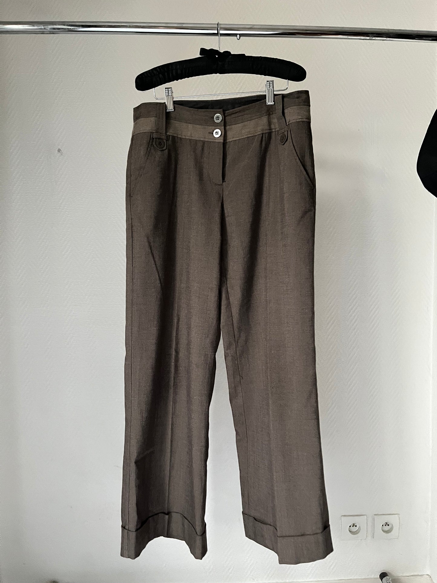 Vintage large tweed pants