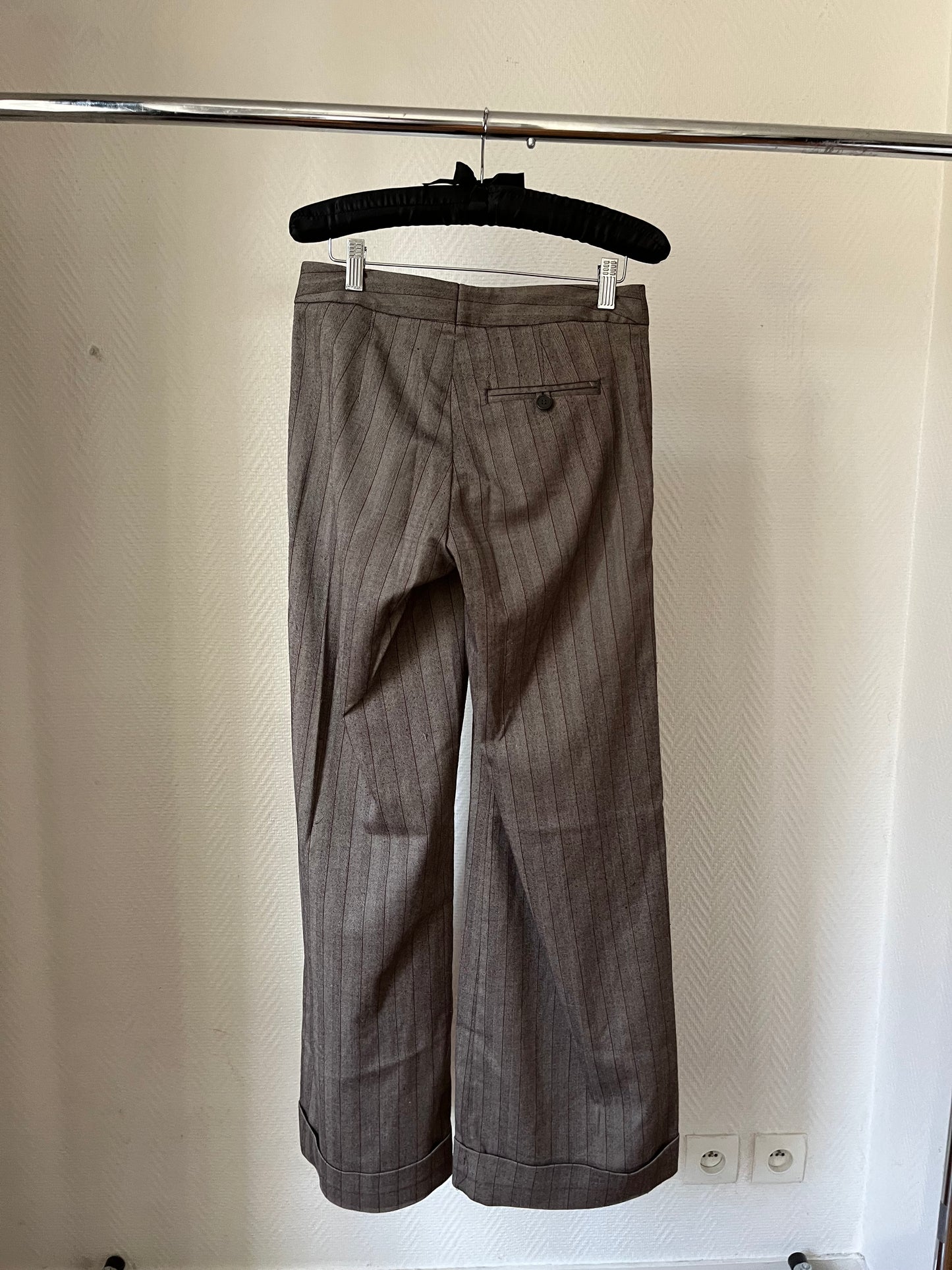 Vintage striped office pants