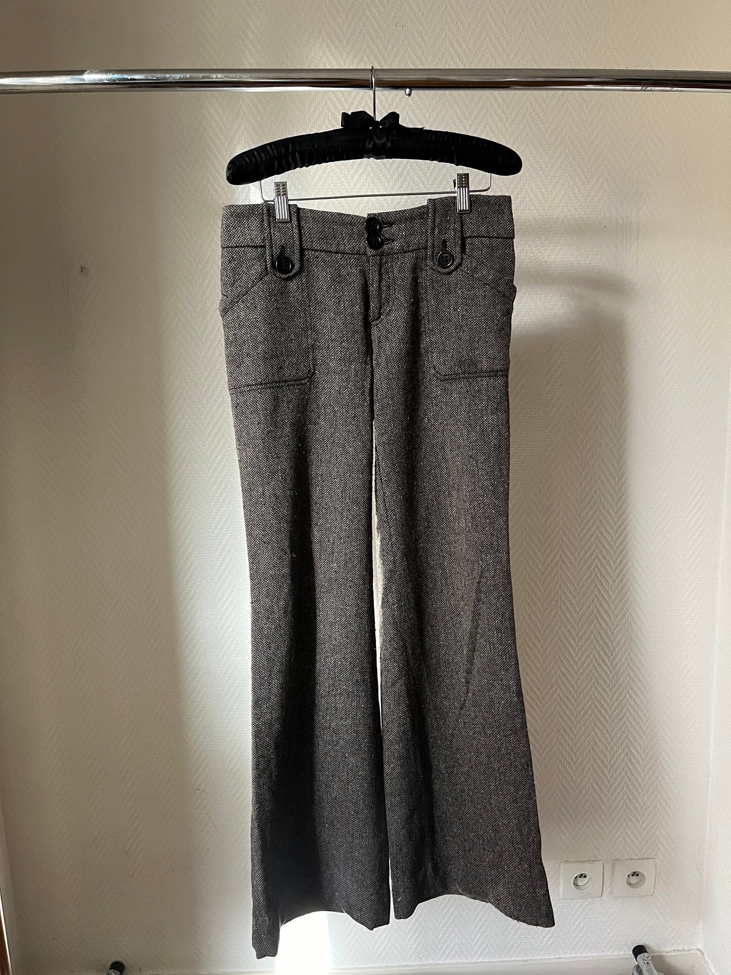 Vintage grey tweed pants