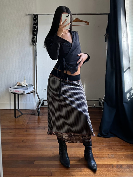 Vintage Cop. Copine striped skirt