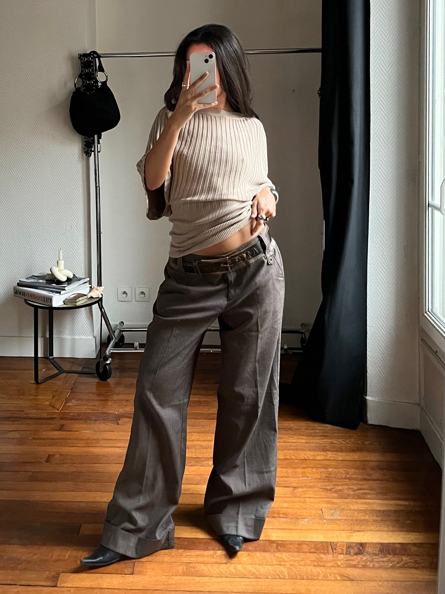 Vintage large tweed pants