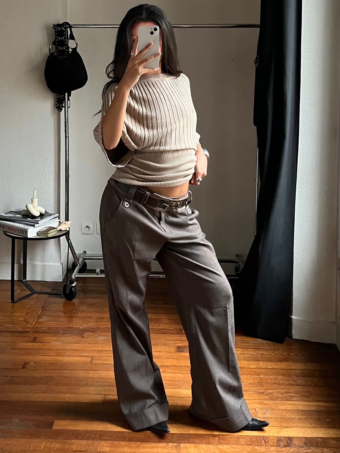 Vintage large tweed pants